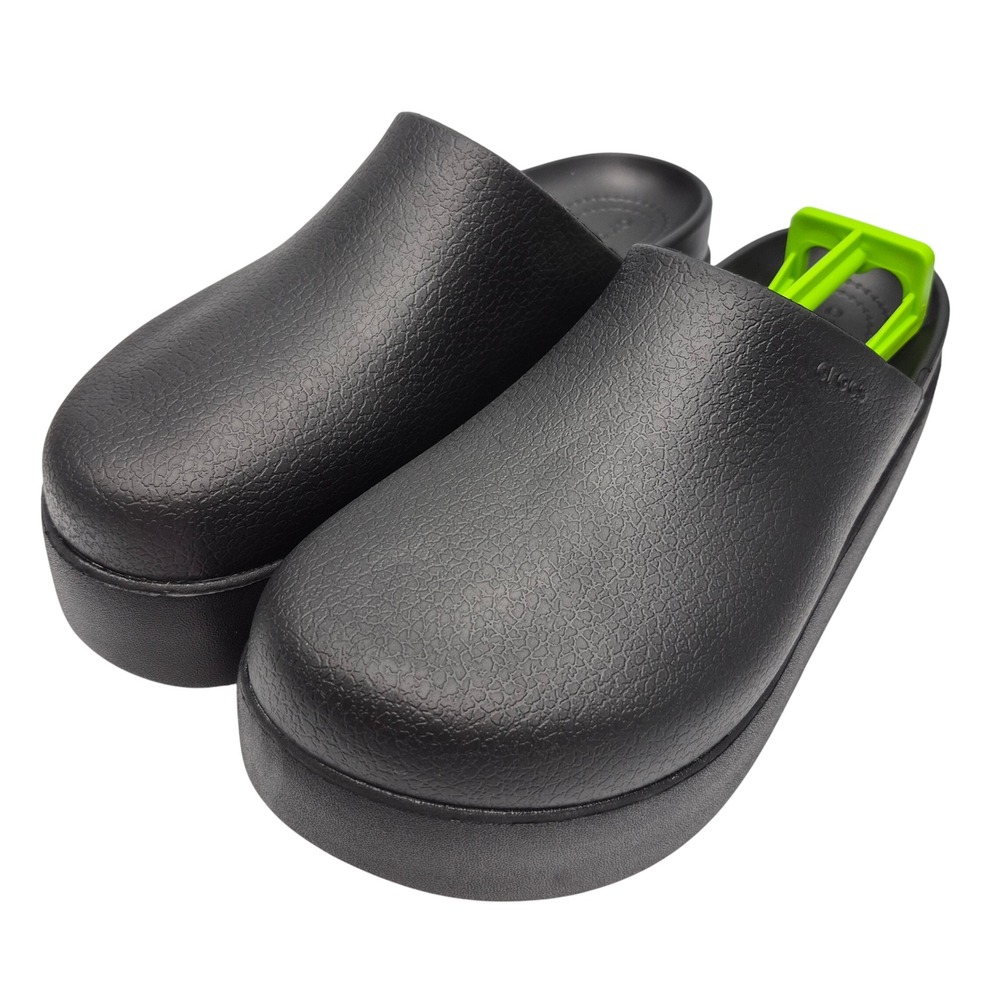 Crocs Dylan 2 inch Platforms Clogs Women's 8 Shoes Black 209869-001